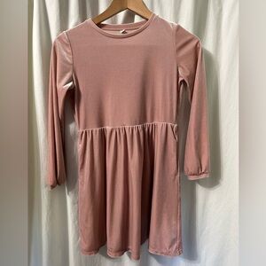 Uniqlo Pink velvet dress, Size 9/10